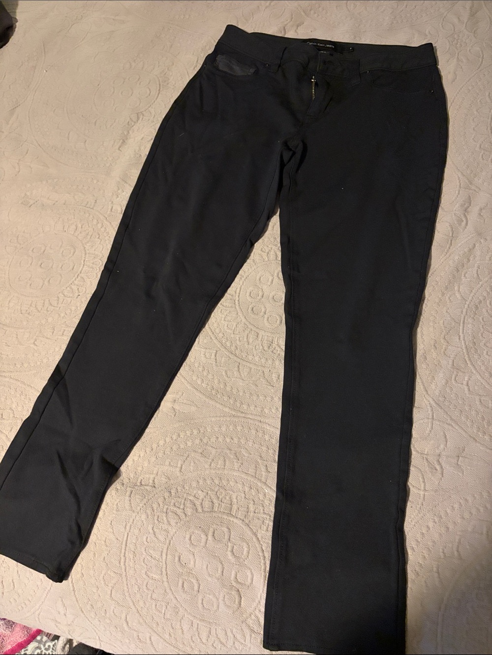Calvin Klein Jeans Men's Black Slim Chinos